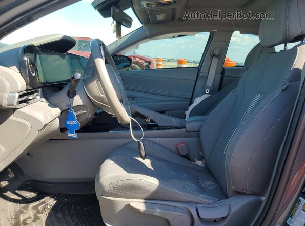 KMHLS4DG9SU966991 2025 HYUNDAI ELANTRA Gray Widok wnętrza z przodu