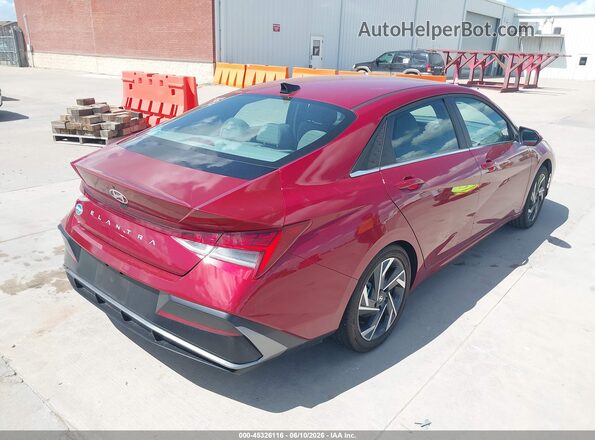 KMHLS4DG9SU967073 2025 HYUNDAI ELANTRA Красный Задняя правая четверть
