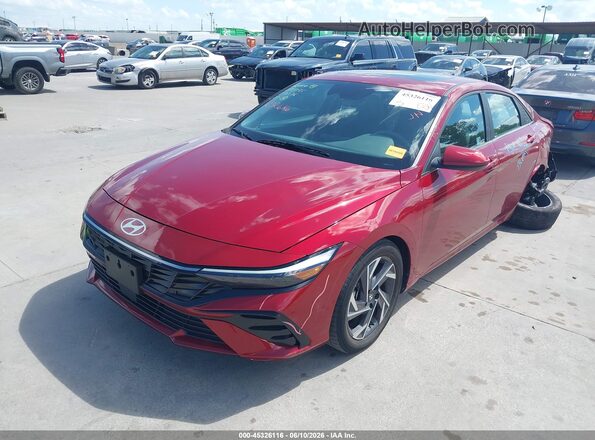 KMHLS4DG9SU967073 2025 HYUNDAI ELANTRA Красный Передняя левая четверть
