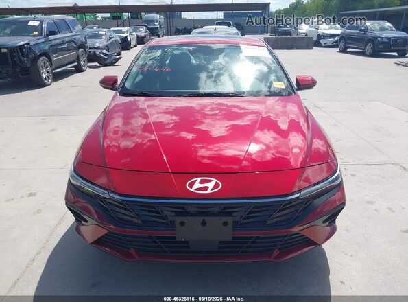 KMHLS4DG9SU967073 2025 HYUNDAI ELANTRA Красный Вид щитка приборов