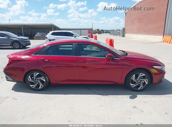 KMHLS4DG9SU967073 2025 HYUNDAI ELANTRA Красный Вид задней части салона