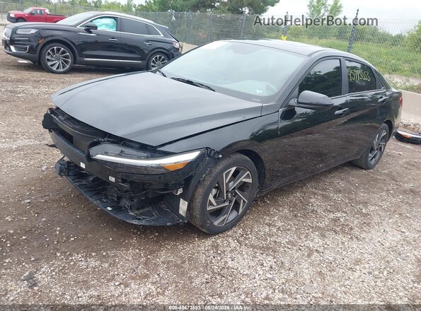 KMHLS4DGXRU654706 2024 HYUNDAI ELANTRA Black Front left