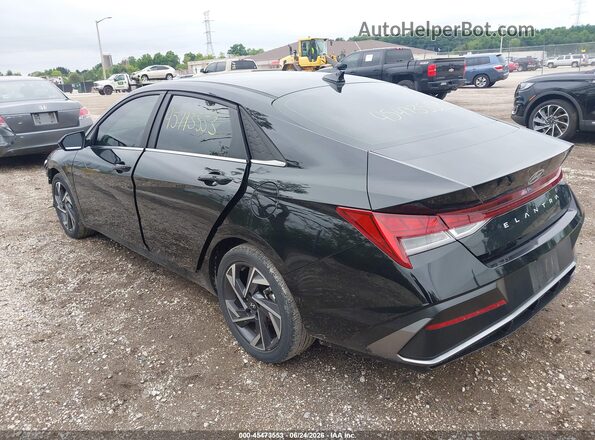 KMHLS4DGXRU654706 2024 HYUNDAI ELANTRA Black Rear left
