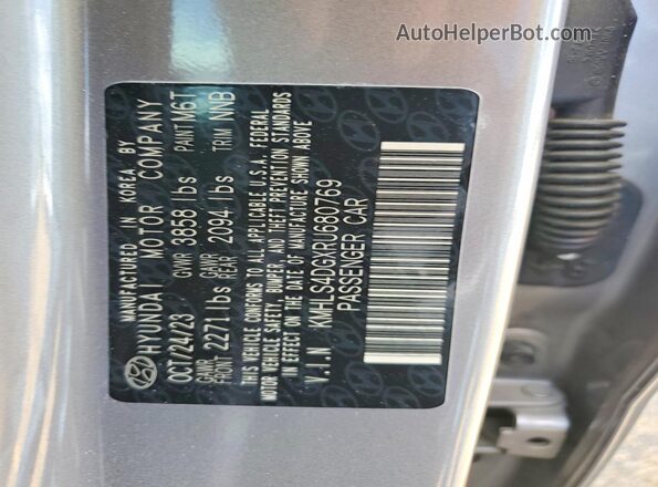 KMHLS4DGXRU680769 2024 HYUNDAI ELANTRA Silver 