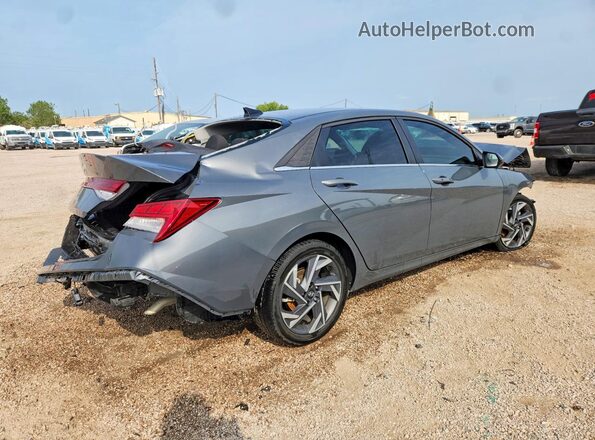 KMHLS4DGXSU001010 2025 HYUNDAI ELANTRA Серый Задняя правая четверть