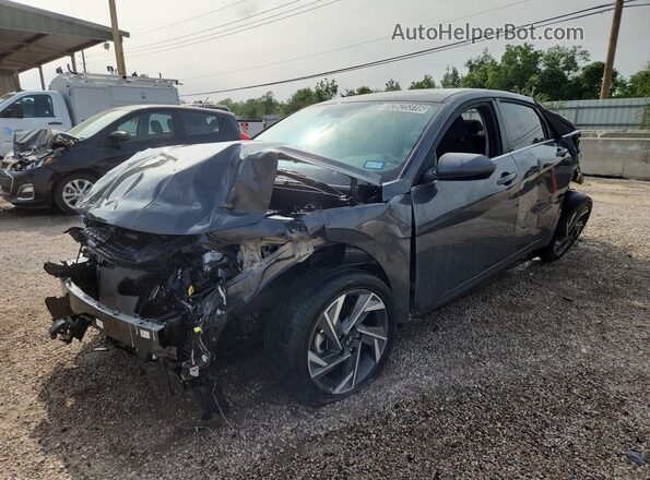 KMHLS4DGXSU001010 2025 HYUNDAI ELANTRA Серый Панорамный вид салона 360°