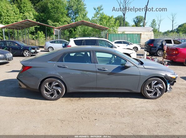 KMHLS4DGXSU022228 2025 HYUNDAI ELANTRA Gray უკანა სალონის ხედი