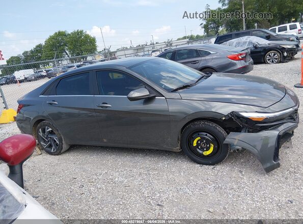 KMHLS4DGXSU081151 2025 HYUNDAI ELANTRA Gray Widok wnętrza 360 stopni