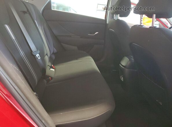 KMHLS4DGXSU962030 2025 HYUNDAI ELANTRA Темно-бордовый Вид задних сидений