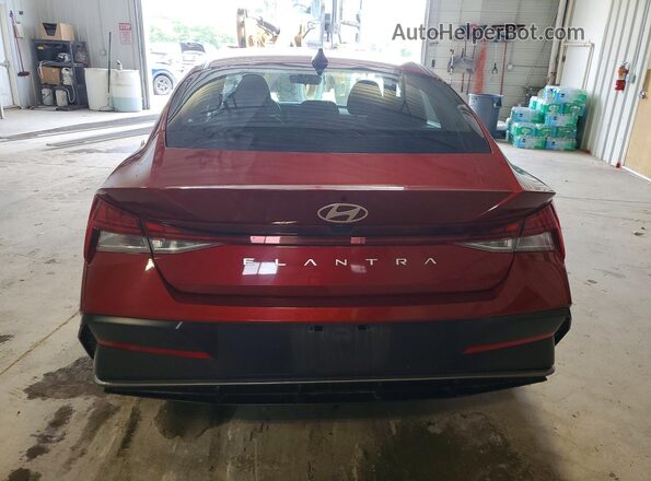 KMHLS4DGXSU962030 2025 HYUNDAI ELANTRA Темно-бордовый Вид сзади