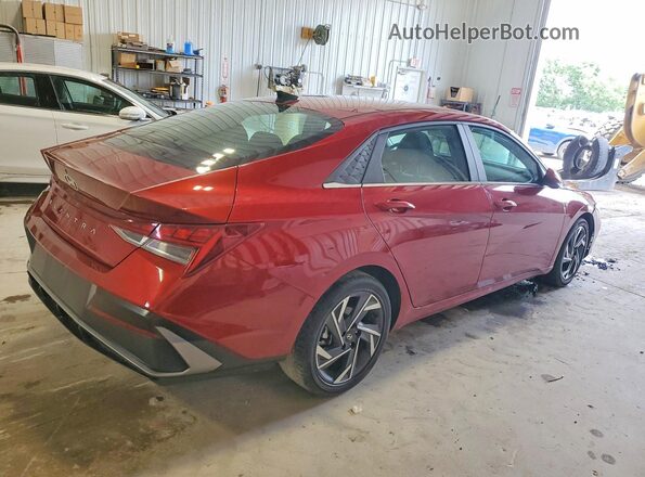 KMHLS4DGXSU962030 2025 HYUNDAI ELANTRA Темно-бордовый Задняя правая четверть