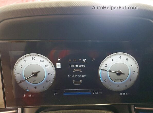 KMHLS4DGXSU962030 2025 HYUNDAI ELANTRA Темно-бордовый Вид щитка приборов