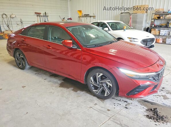 KMHLS4DGXSU962030 2025 HYUNDAI ELANTRA Темно-бордовый Передняя правая четверть