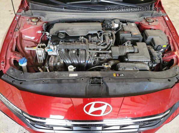 KMHLS4DGXSU962030 2025 HYUNDAI ELANTRA Темно-бордовый Вид задней части салона