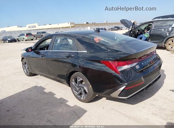 KMHLS4DGXSU975554 2025 HYUNDAI ELANTRA Black Задня ліва чверть
