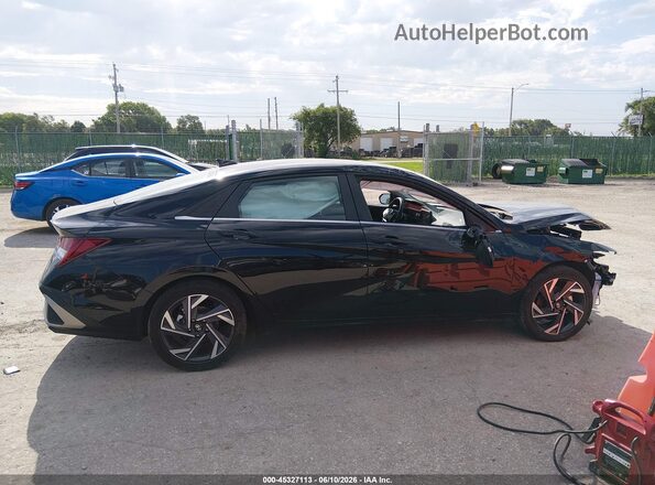 KMHLS4DGXSU975554 2025 HYUNDAI ELANTRA Black Панорамний вид салону 360°