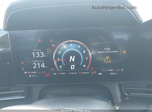 KMHLW4DKXSU034291 2025 HYUNDAI ELANTRA N Gray Հետևի նստատեղերի տեսք