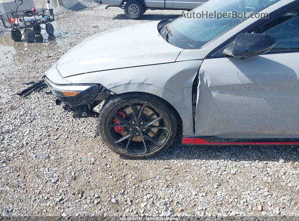 KMHLW4DKXSU034291 2025 HYUNDAI ELANTRA N Gray Դիմացի տեսք