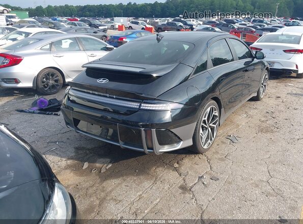 KMHM34AA3PA048857 2023 HYUNDAI IONIQ 6 Черный Задняя правая четверть