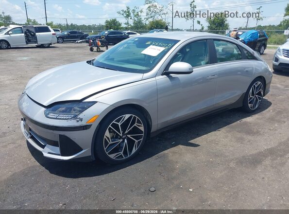 KMHM34AA9RA061390 2024 HYUNDAI IONIQ 6 Gray Front left
