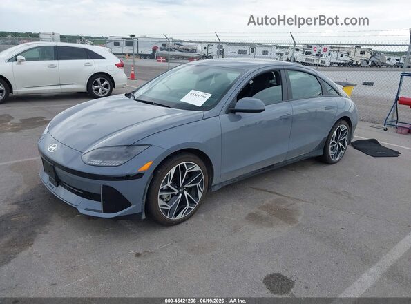 KMHM34AC6RA056004 2024 HYUNDAI IONIQ 6 Blue Front left
