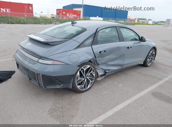 KMHM34AC6RA056004 2024 HYUNDAI IONIQ 6 Blue Rear right