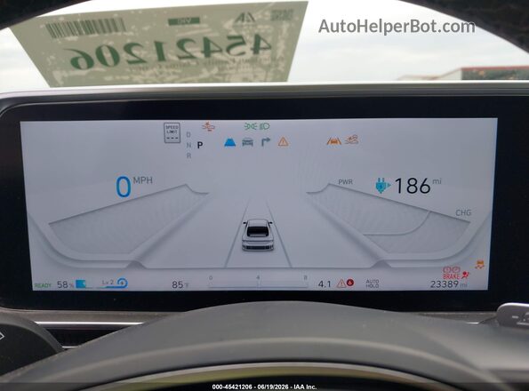 KMHM34AC6RA056004 2024 HYUNDAI IONIQ 6 Blue Rear seats view