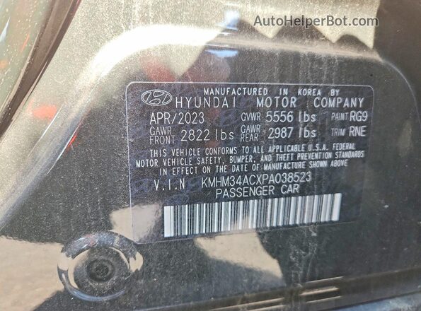 KMHM34ACXPA038523 2023 HYUNDAI IONIQ Green Вид підкапотного простору