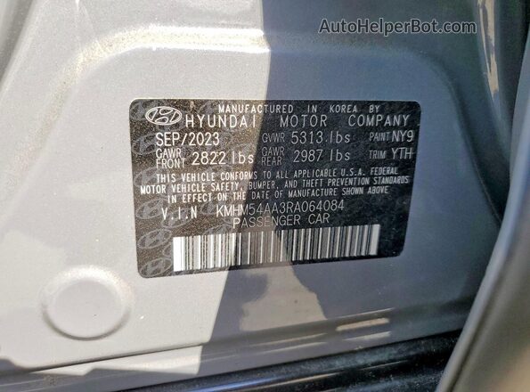 KMHM54AA3RA064084 2024 HYUNDAI IONIQ Gray VIN sticker view