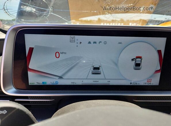 KMHM54AC6PA047794 2023 HYUNDAI IONIQ Black Widok zestawu wskaźników