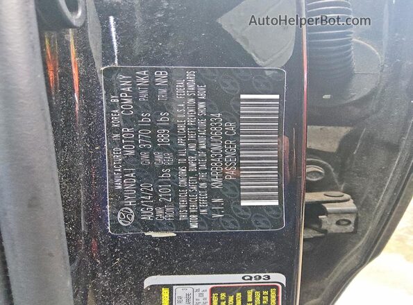 KMHRB8A30MU068334 2021 HYUNDAI VENUE Black 