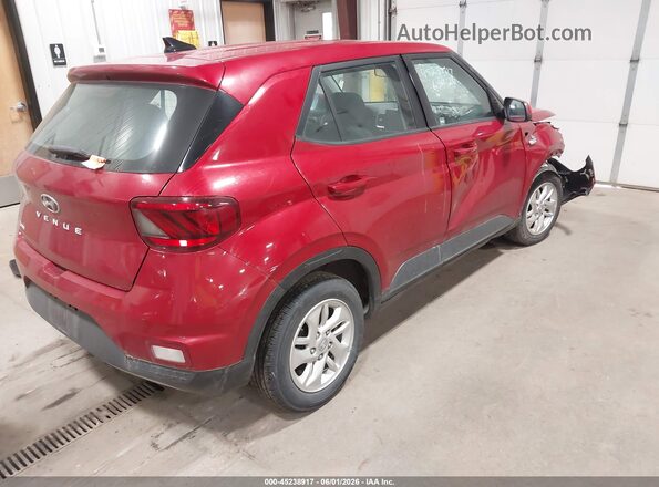 KMHRB8A30MU069788 2021 HYUNDAI VENUE Maroon Задня права чверть
