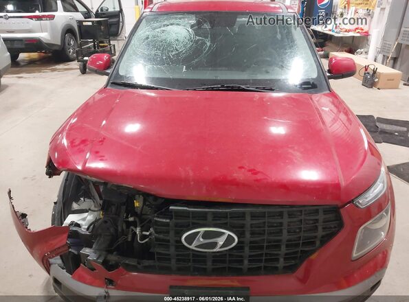 KMHRB8A30MU069788 2021 HYUNDAI VENUE Maroon Вид щитка приладів