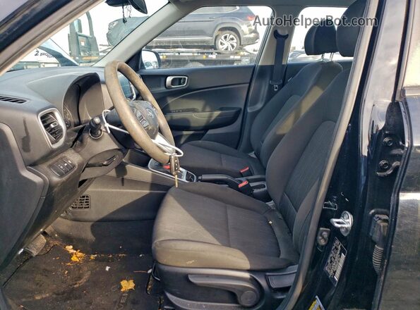KMHRB8A31MU081724 2021 HYUNDAI VENUE Black Widok wnętrza z przodu