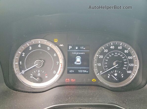 KMHRB8A32MU069596 2021 HYUNDAI VENUE Серый Вид щитка приборов