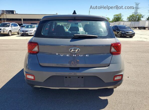 KMHRB8A32MU069596 2021 HYUNDAI VENUE Серый Вид сзади