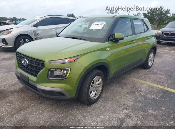KMHRB8A34PU213945 2023 HYUNDAI VENUE Green Vista tres cuartos delantera izquierda