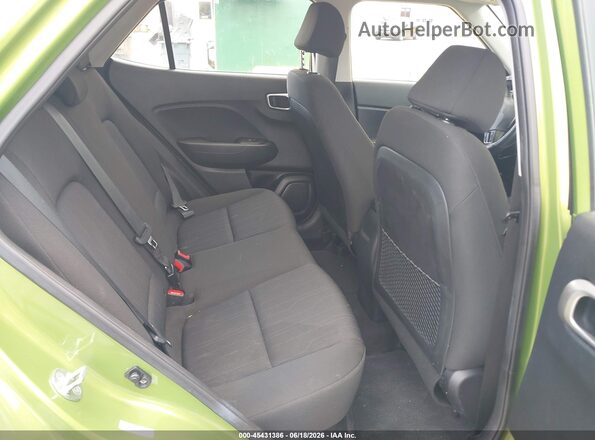 KMHRB8A34PU213945 2023 HYUNDAI VENUE Green Vista de la etiqueta del VIN