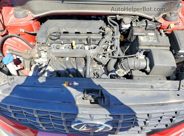 KMHRB8A36MU072954 2021 HYUNDAI VENUE Red Вид підкапотного простору