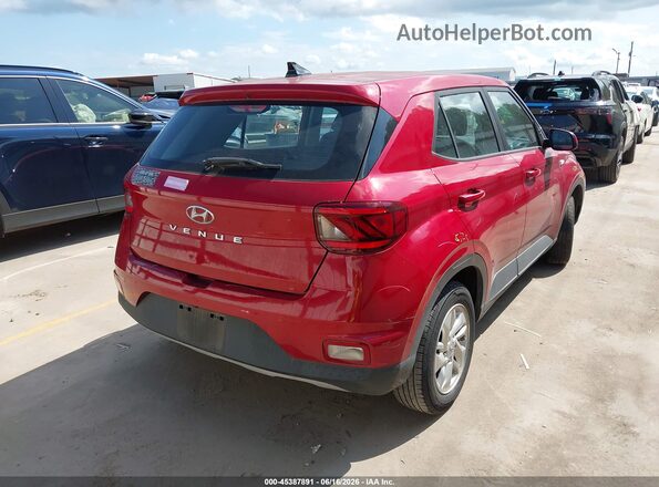KMHRB8A37MU105735 2021 HYUNDAI VENUE Red Задня права чверть