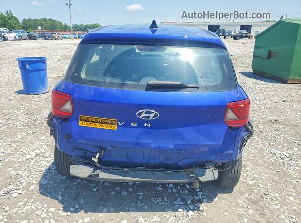 KMHRB8A3XMU066302 2021 HYUNDAI VENUE Blue Вид ззаду