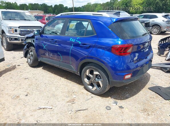 KMHRC8A30MU077693 2021 HYUNDAI VENUE Blue Rear left
