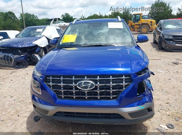 KMHRC8A30MU077693 2021 HYUNDAI VENUE Blue Rear interior view