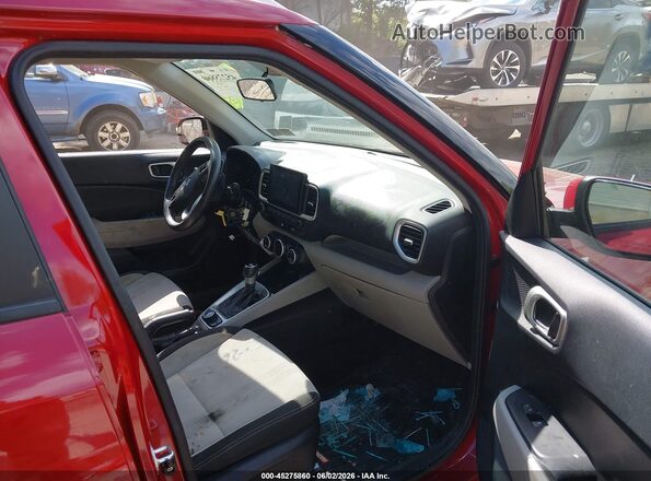 KMHRC8A30MU103418 2021 HYUNDAI VENUE Red Սալոնի դիմացի տեսք