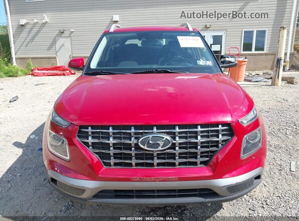 KMHRC8A30MU103418 2021 HYUNDAI VENUE Red Սարքավորումների վահանակի տեսք