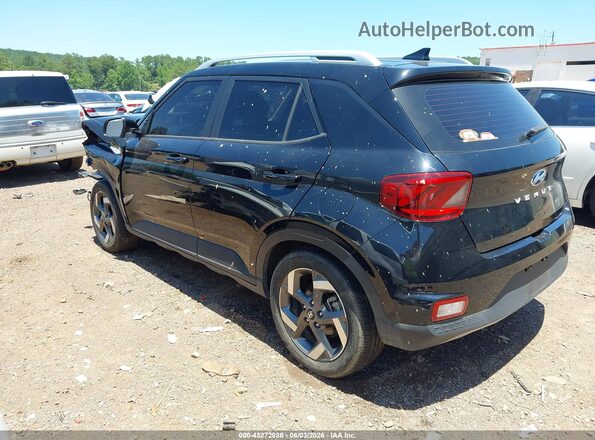 KMHRC8A30MU112555 2021 HYUNDAI VENUE Black Задня ліва чверть