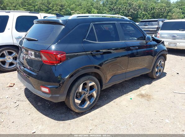 KMHRC8A30MU112555 2021 HYUNDAI VENUE Black Задня права чверть