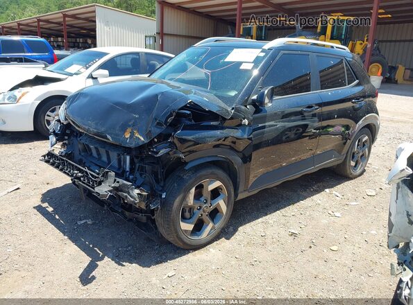 KMHRC8A30MU112555 2021 HYUNDAI VENUE Black Передня ліва чверть