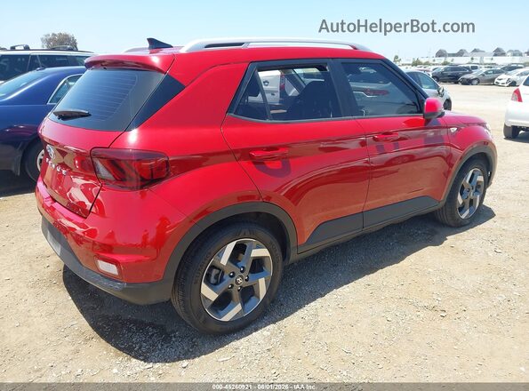 KMHRC8A30NU154130 2022 HYUNDAI VENUE Red უკანა მარჯვენა