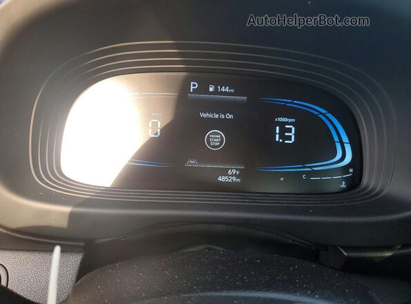 KMHRC8A30PU236216 2023 HYUNDAI VENUE Blue Instrument cluster view